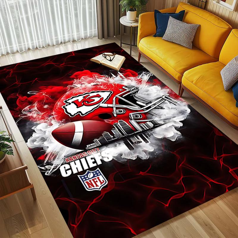 Kansas City Chiefs Living Room Nonslip Area Rug Soft Carpet For Bedroom Game Playroom Sofa Office Home Decor Doormat Christmas Gift C926523