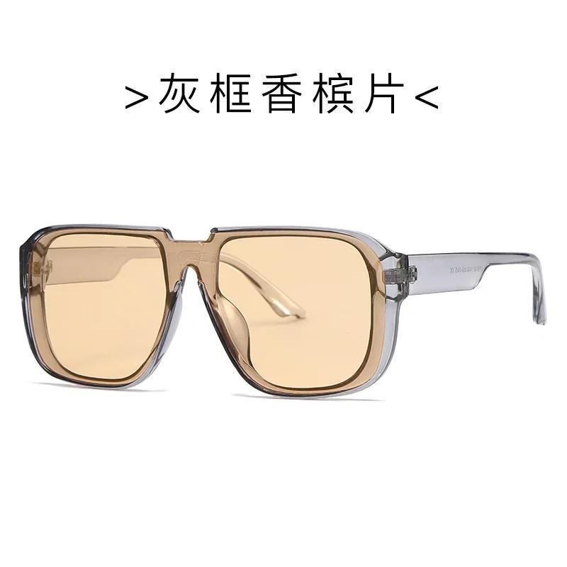 New Retro Pilot Square Sunglasses For Women Men Fashion Vintage Luxury Brand UV400 Sun Glasses Shades