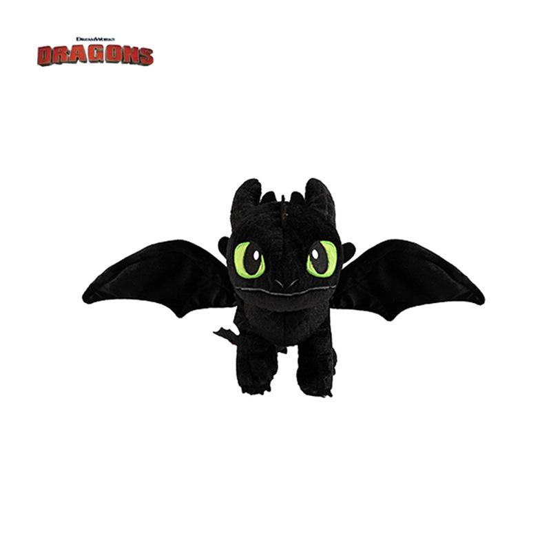 Universal Studios "How to Train Your Dragon" Toothless Plush Keychain - Night Fury Toy Ornament Pillow