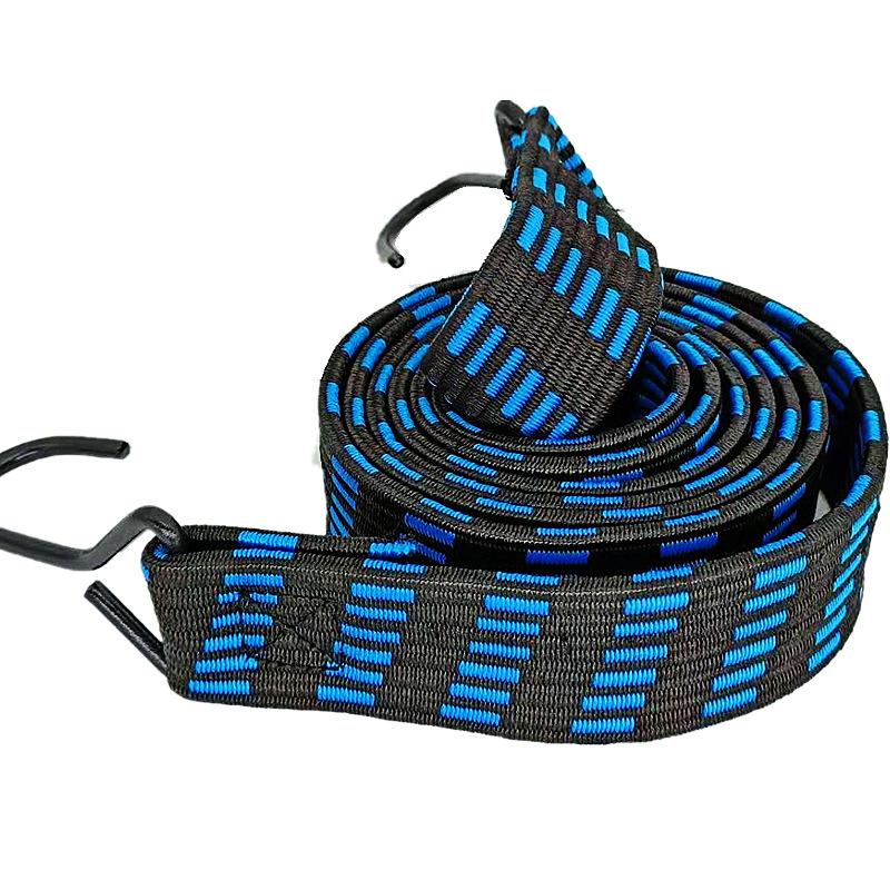 

2PCS Motorcycle Elastics Rubber Luggage Rope Cord Hook Bikes Rope Tie Car Luggage Roof Rack Strap Fixed Hook Moto Accessories Beige