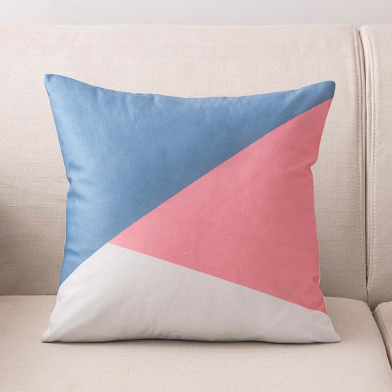 45x45cm Nordic Ins Cartoon Printing Square Pillowcase Living Room Sofa Office Seat Cushion Cover Home Decoration