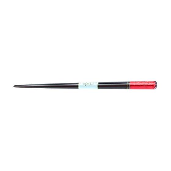 Ishida Chopsticks Akuria Urushi Kiriko Matsuba Wooden Red 21.5cm