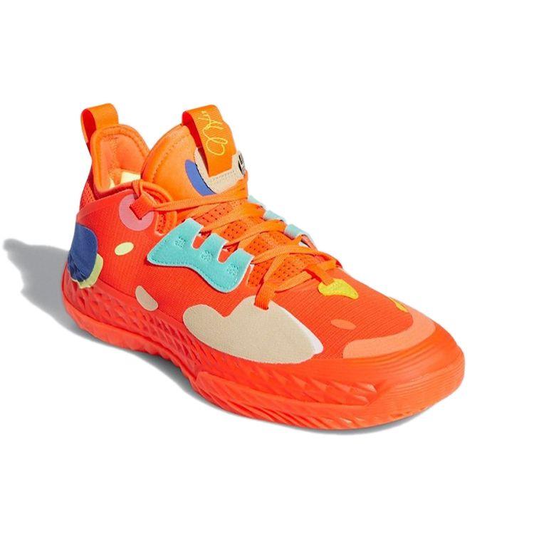 Adidas Harden Vol. 5 Futurenatural Solar Red Men Sneakers Orange Cloud-White Royal-Blue H68684