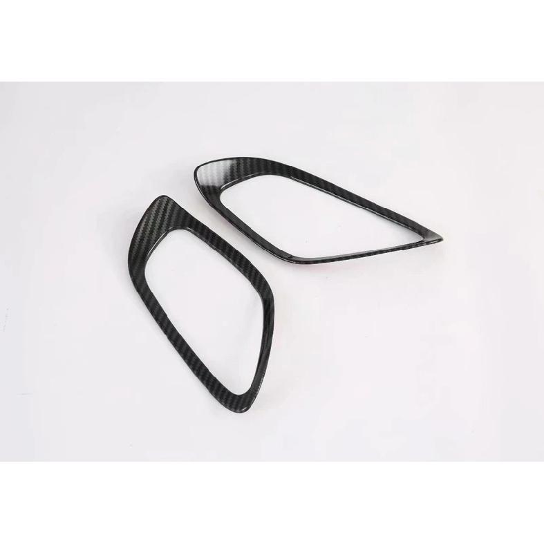 For Kia Seltos Car Accessories ABS Chrome Rear Reflector Fog Light Lamp Cover Trim Bezel Frame Styling Garnish