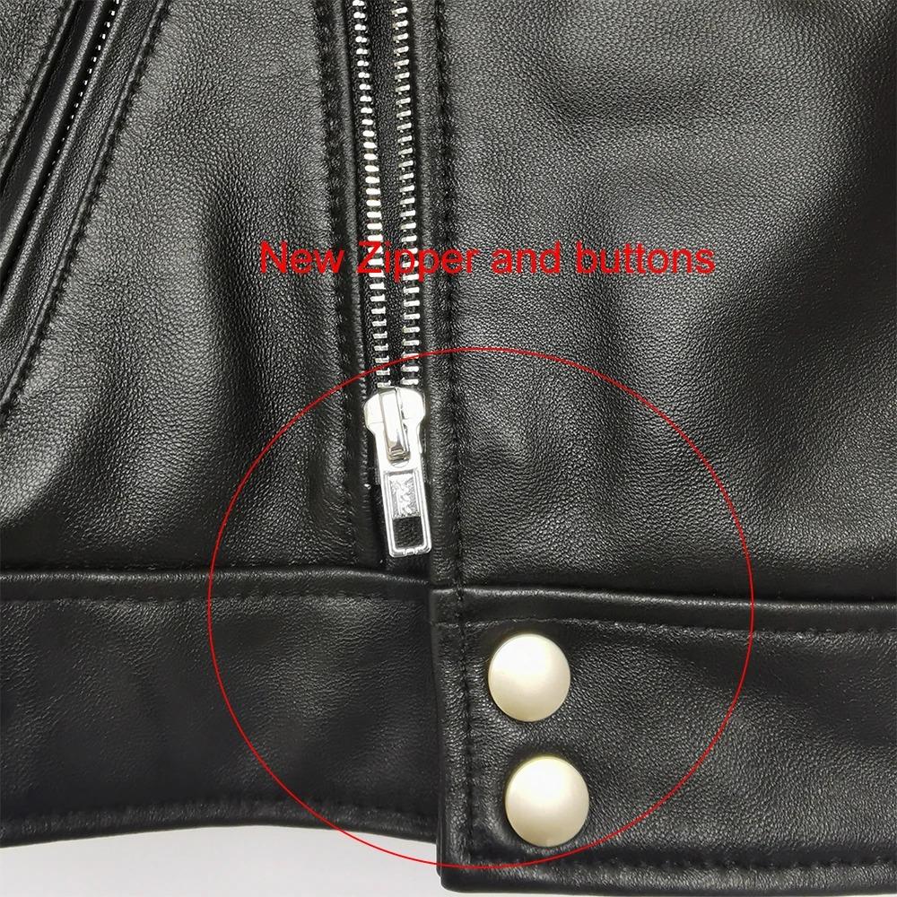 Maplesteed Loose Women Genuine Leather Jacket OVERSIZE Soft 100% Natural Sheepskin Drop-Shoudler Narrow Waist
