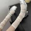 New Slim Calf Socks Pure Desire Pile Up Socks Women's Summer Versatile Mesh Long Socks