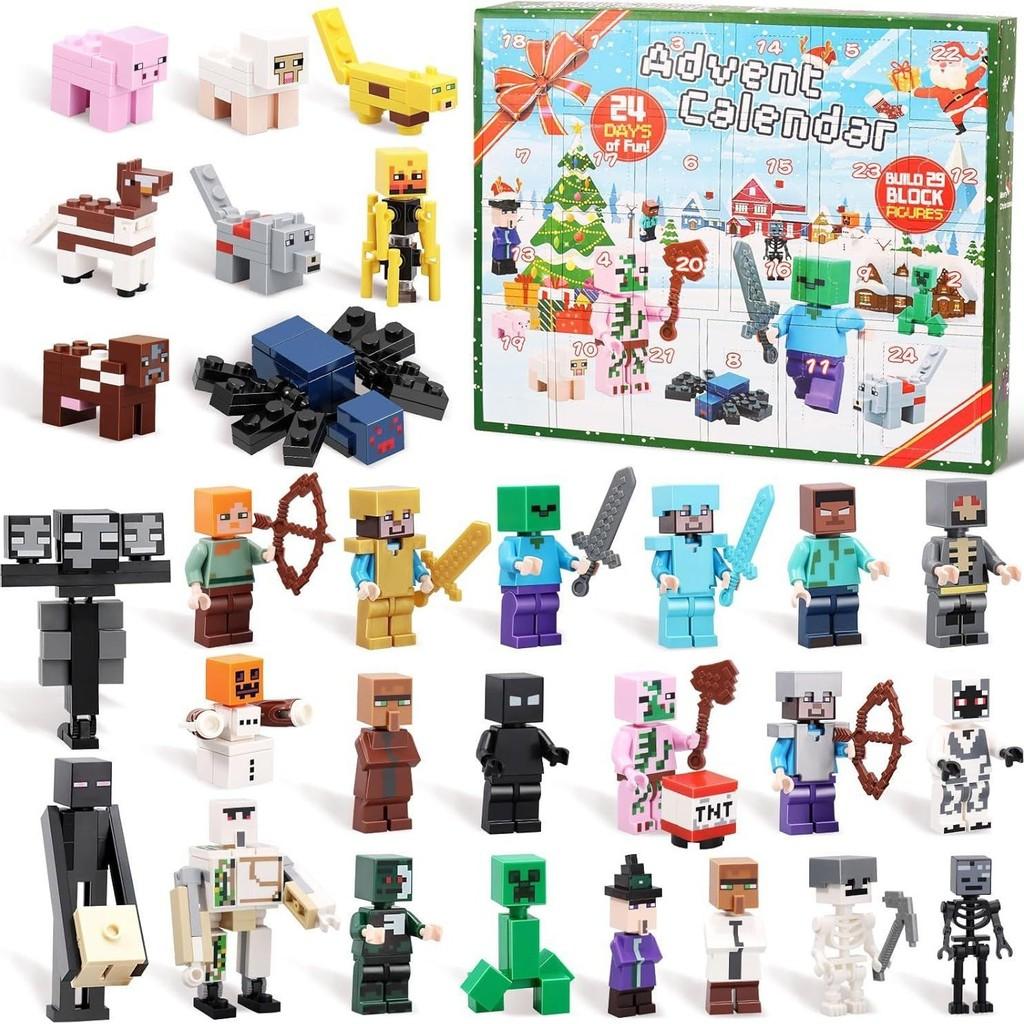 Colorful Christmas Themed Building Blocks Doll Set Perfect For Holiday Celebrations And Festive Decor