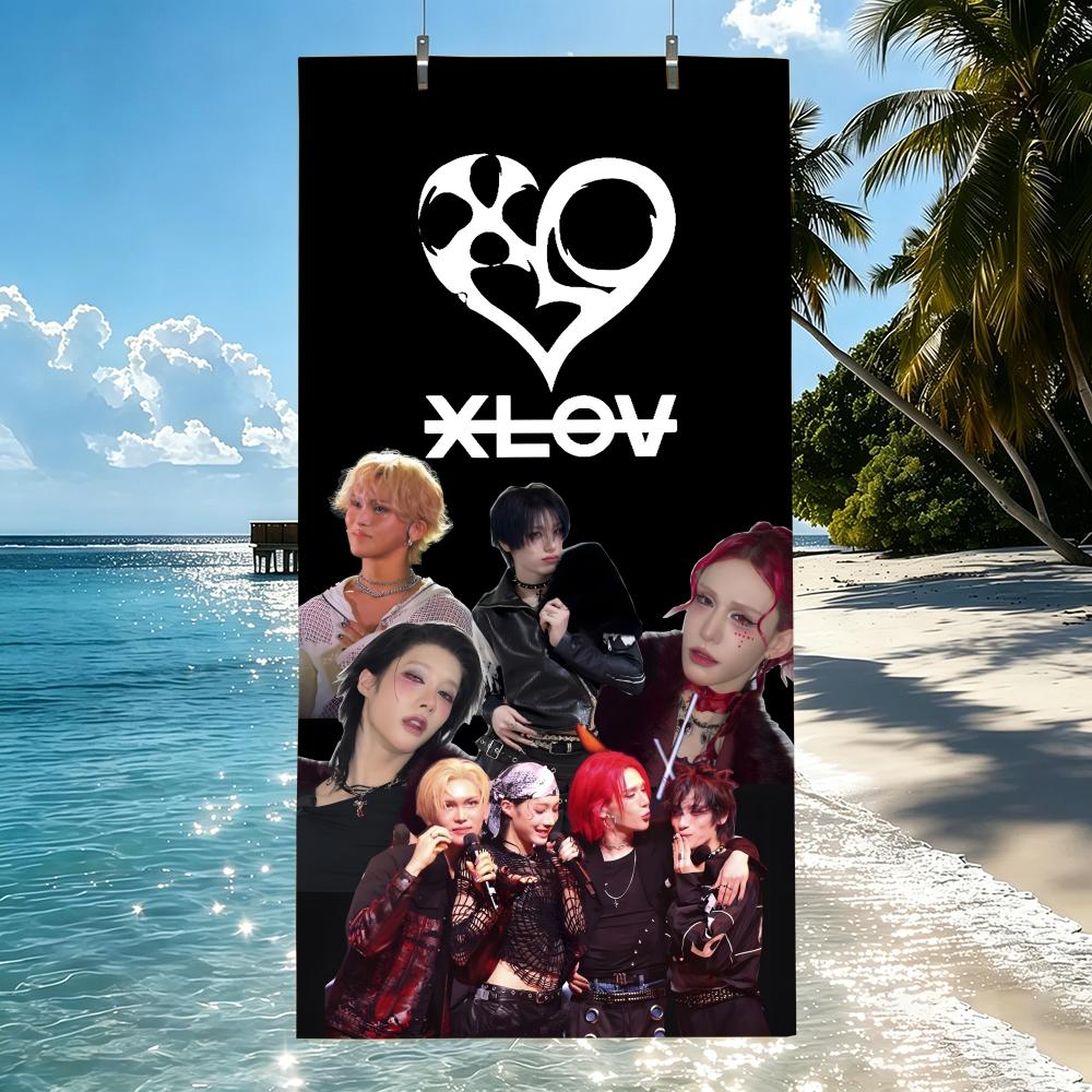 X-XLOVvv Towel Microfiber beach towel, quick-dry, sand-free, ultra-fine fiber, super soft. 100x50cm