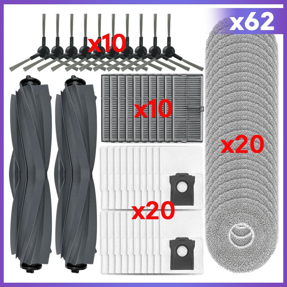 Fit For Dreame L40s Ultra CE / L40 Ultra AE / D20 Ultra / L30 Pro Ultra Parts Main Side Brush Hepa Filter Mop Cloth Dust Bag