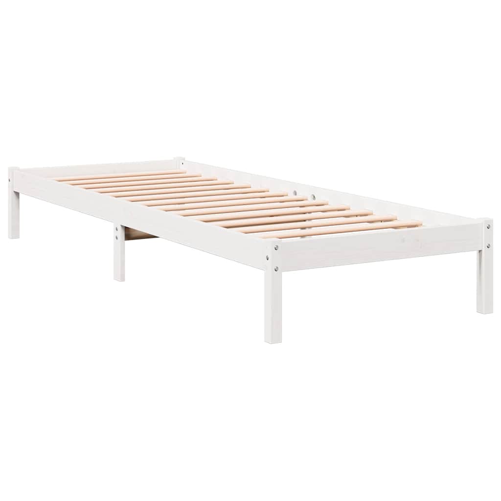 Vidaxl Dłuższe Łóżko Bez Materaca, 90X210 Cm, Lite Drewno Sosnowe