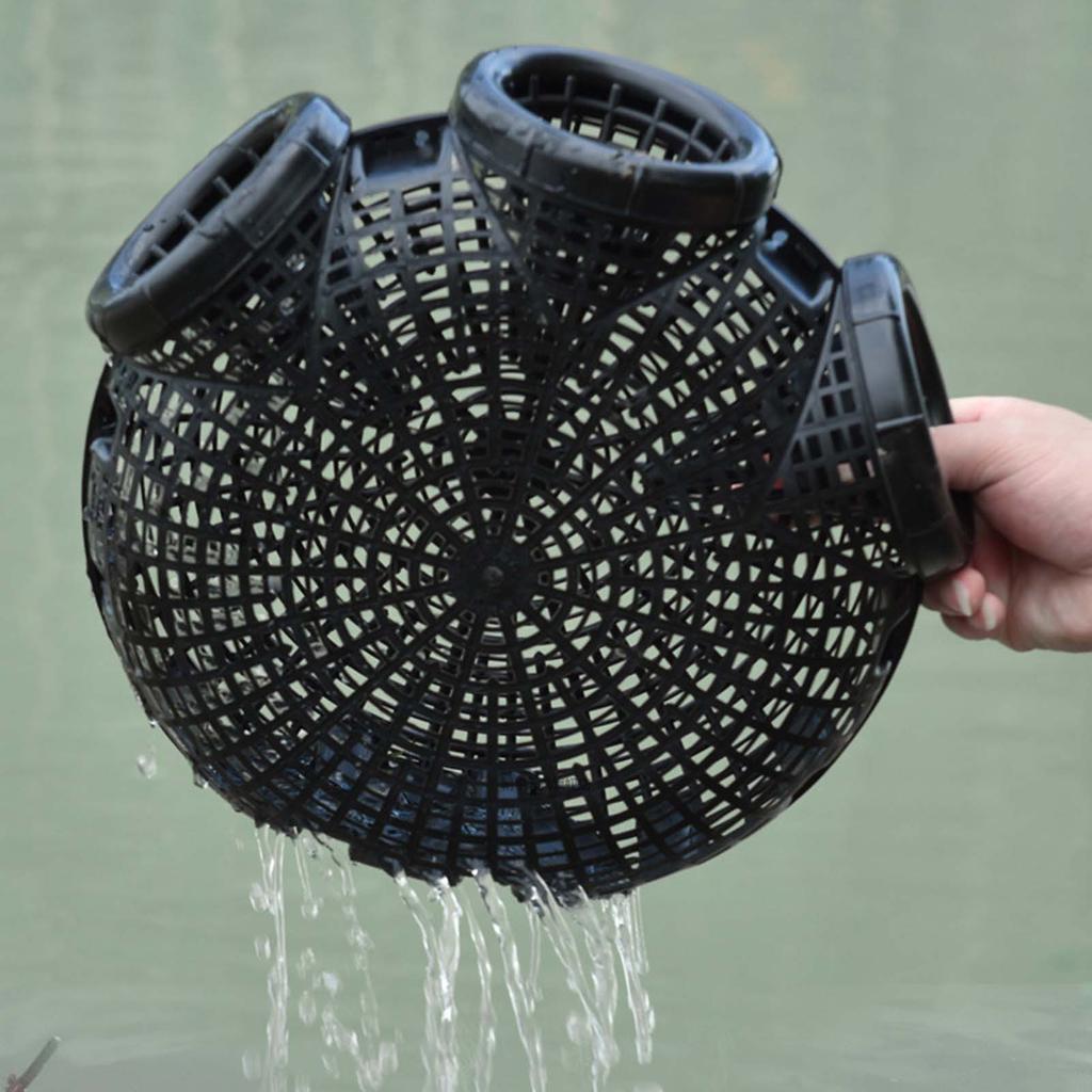 6 holes Lobster Yellow Eel Cage Convenient Assembly Compact Size Catching Basket Suitable for Crawfish Crab Trap