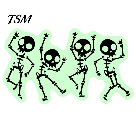 Spooky Room Decorations for Kids Halloween Light Switch PVC Sticker, Glow in The Dark Skeleton No Residue Wall Stickers Decal, Luminous Sticker Living