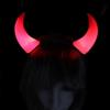 Small/Medium LED Headband Red LED Light Devil Hair Hoop Durable Horn Headband  Halloween Party