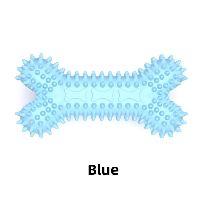 

Pet Toys, Teething Bone-shaped Chew Gum Sticks, TPR Teething Dog Toys That Are Resistant To Biting Medium небо синє кольору