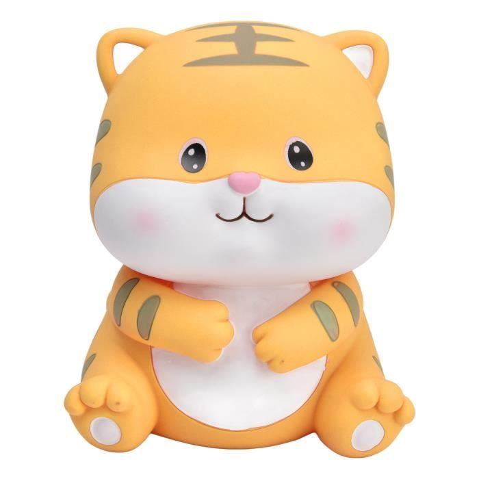 Tirelire - ZERONE - Tigre mignon - Peinture à la main - Couleurs vives - Pour filles