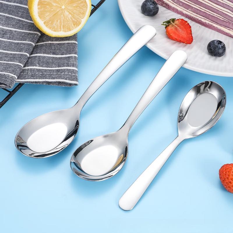 Chinese Style 410 Stainless Steel Flat Feeding Spoon