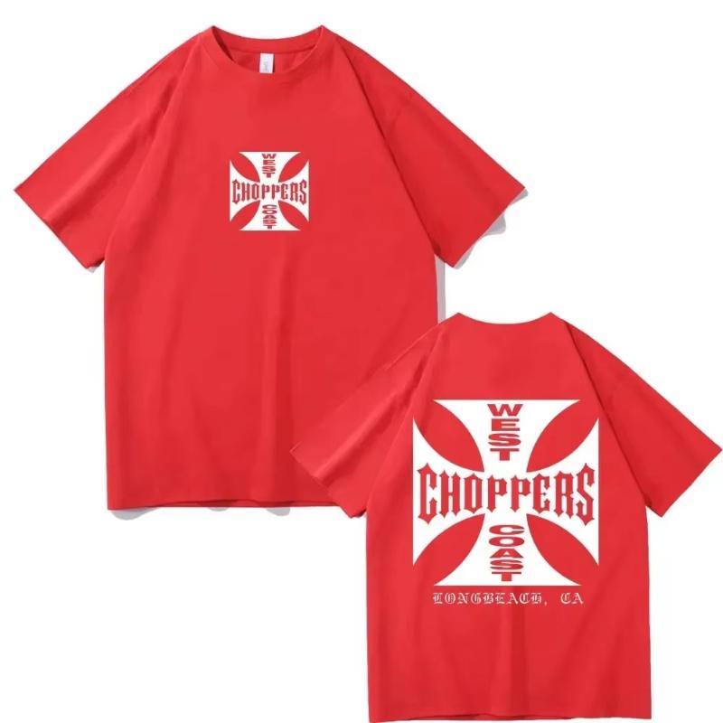 Summer Fashion T Shirt Women Men West Coast Choppers Print T-Shirt Casual Short Sleeve O-Neck Tshirt Vintage Clothing Tee Top