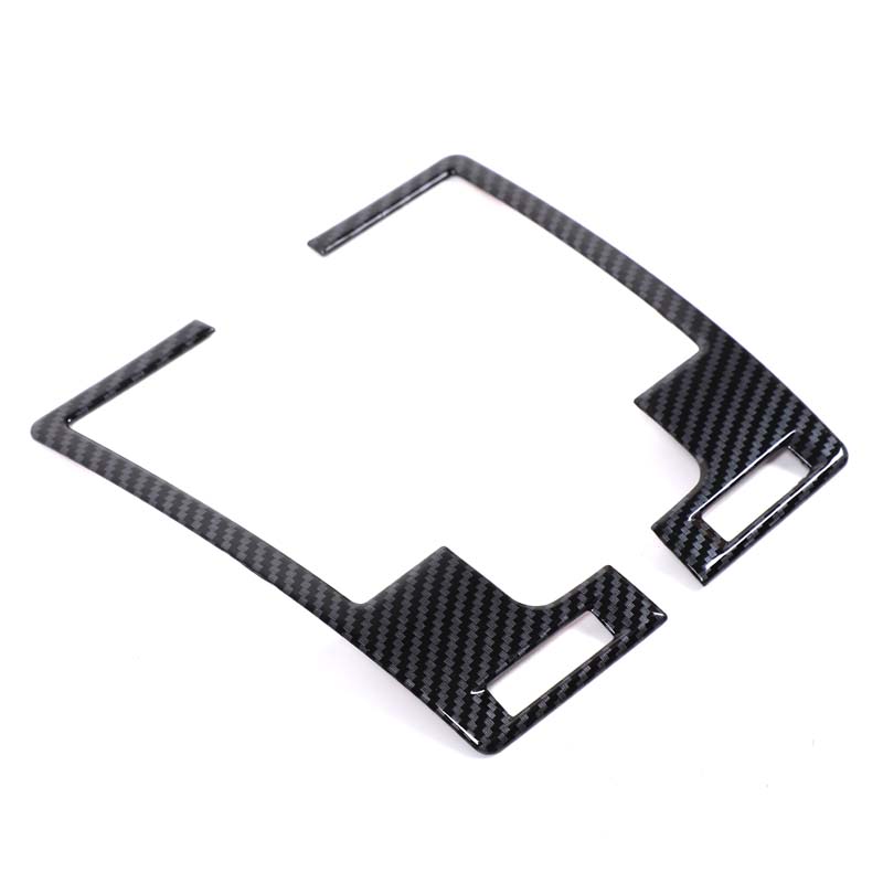 ABS Carbon Fiber For Nissan 350Z 2003-2006 Car Center Console Dashboard Air Outlet Decorative Frame Sticker Car Accessories