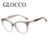 New Vintage Transparent Computer Reading Glasses Women TR90 Anti Blue Light Magnifying Presbyopia Eyewear