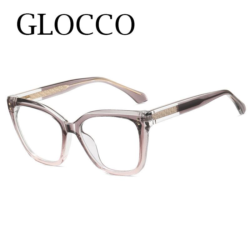 New Vintage Transparent Computer Reading Glasses Women TR90 Anti Blue Light Magnifying Presbyopia Eyewear