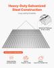 Drag Harrow, 1.2x1.2 M , High-Efficiency Chain Harrow Rake, ATVs UTVs Tractors Attachments, Durable Galvanized Steel Mesh Drag Mat with Towing Chain,