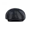 New Washed Denim Octagonal Hat for Women Big Size 60cm British Beret Artistic Ducktongue Painter Hat Retro Newsboy Cap for Men