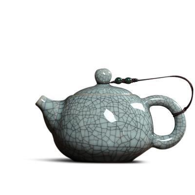 Set da tè Crackle Smalto Ge Forno Longquan Celadon Teiera cinese in ceramica Porcellana creativa Yixing Argilla Antica Teiera Bollitore