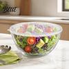 Salatschüssel mit Deckel Glasdeckel Hitzebeständig 4500ml Fassungsvermögen Behälter