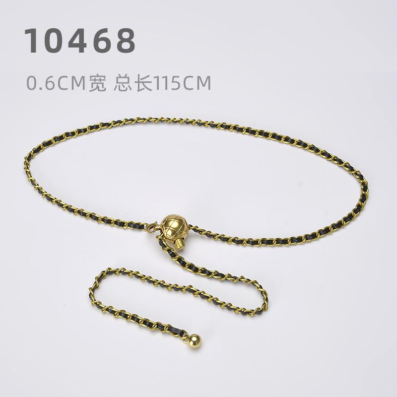 

Женский пояс премиум-класса Xiaoxiangfeng Женская декоративная металлическая поясная цепочка Аксессуары Дизайнерский смысл