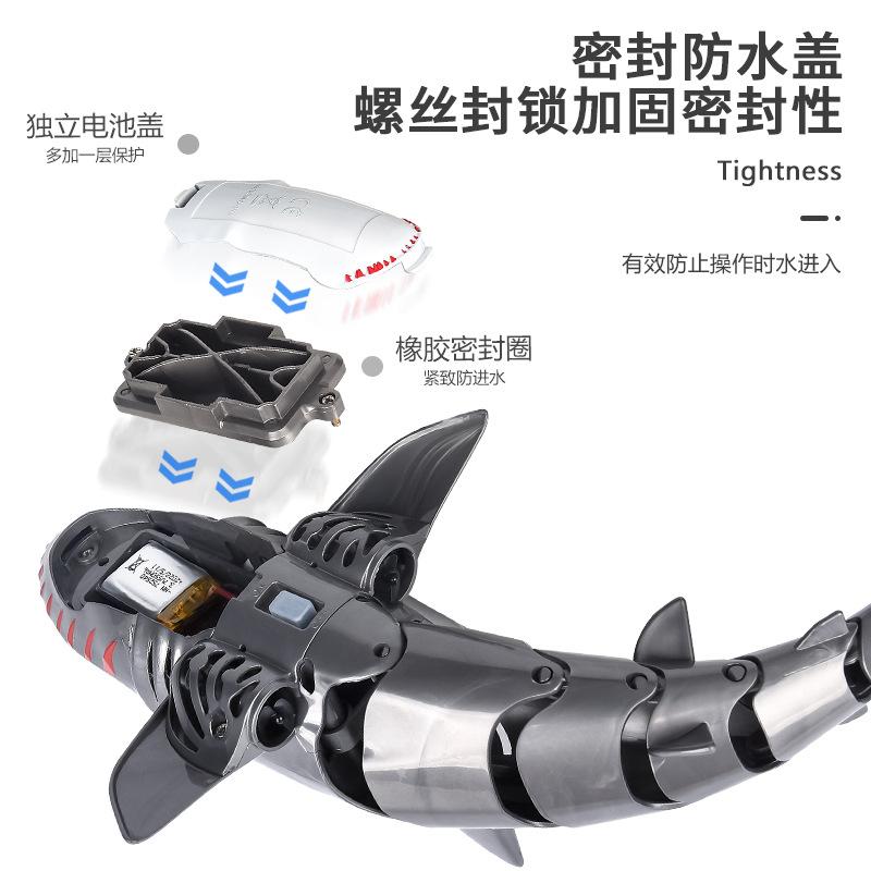 Symulacja Rekina z Pilotem 2.4G Bezprzewodowy Elektryczny Bioniczny Machający Maszyny Wodne Zabawki Wodne dla Dzieci