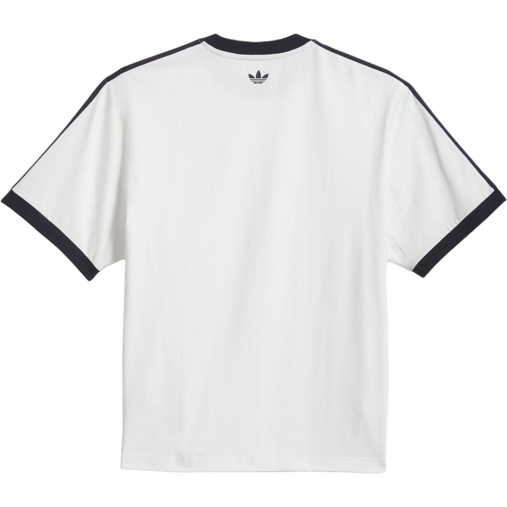 adidas Originals × Afa Skateboard Style Knitted Loose Striped Sports Casual Crew Neck Short Sleeve T-Shirt Unisex Tops KX4548