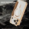 Luxury Transparent Flip Leather Wallet Magnetic Phone Case For iPhone 17 Pro 15 14 13 12 11 16 Pro Max Slot Card Bag For Magsafe 17Air Cover