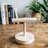 Yousheng Bird Perch Stand for Small Birds Tabletop Wooden Parrot Perch with Round Base Training Perch Rest Platform for Budgies Lovebirds Parakeets