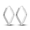 Silver Plated Hoop Earring For Woman Original Pendientes Classic Style Jewelry Gift