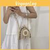 Unique Woven Crossbody Bag Beautiful Shell Design For Trendy Women With Spacious Interior