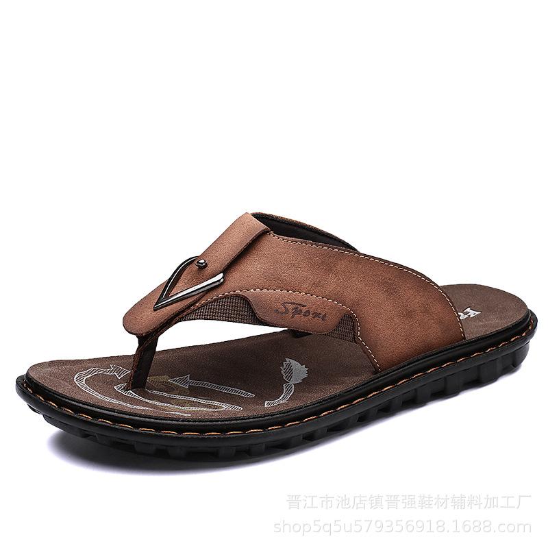 

Мужские сезонные спортивные и пляжные сандалии для отдыха, толстая подошва, легкие, нескользящие и дезодорирующие мужские шлепанцы, не натирающие пальцы ног 44