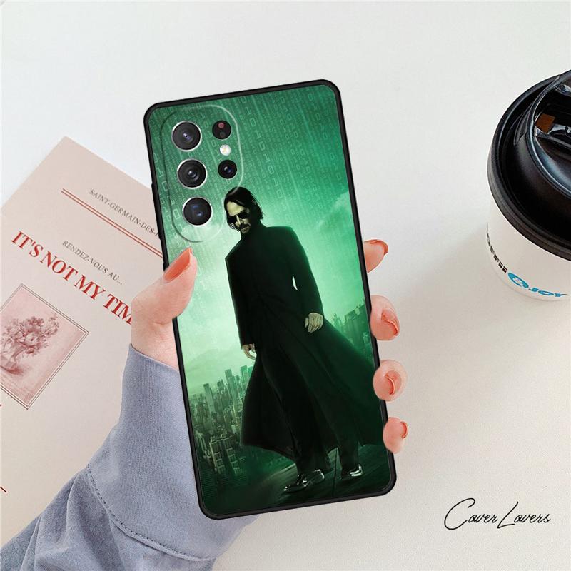 

Чехол для телефона Matrix Для Samsung Galaxy S24 S25 S23 S22 Ultra Note 10 20 Plus S20 S21 FE Чехол For Note10 Pro(Plus)