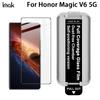 For Honor Magic V6 5G Glass IMAK Dust-free Cabin Full-screen Tempered Glass Film Supports Fingerprint Unlock