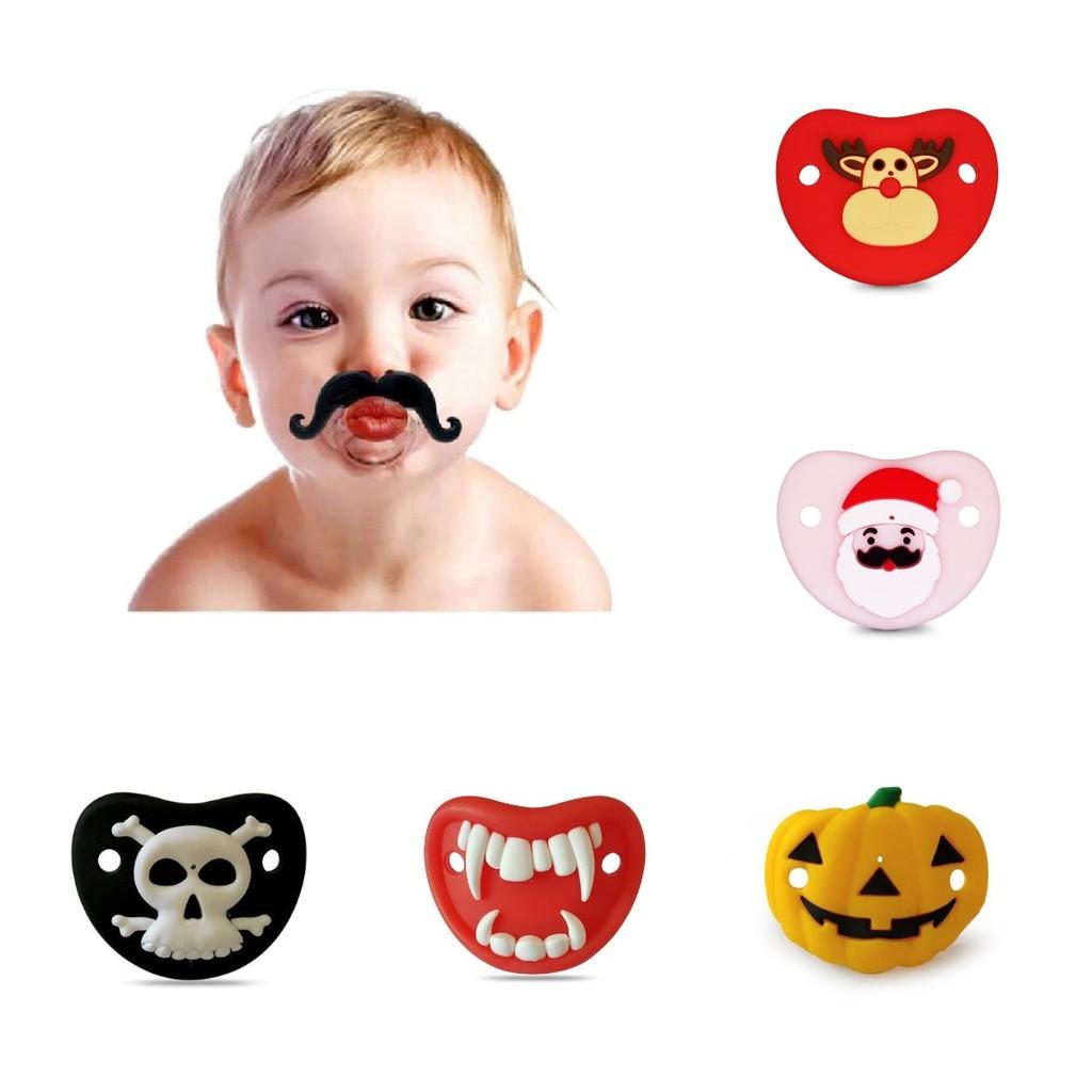 Baby Full Silicone Soothing Pacifier Adorable Creative Sleep Type Thumb Shape