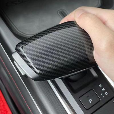 For Changan New CS55 Plus 2024 Interior Styling Accessories ABS Carbon Fiber Shift Knob Cover Car Gear Lever Head Trims