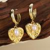 European & American Chic Irregular Heart Earrings: Sweet, Cool, High-End Style for Women