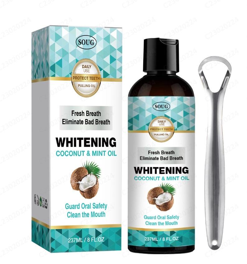 

SOUG Ополаскиватель для отбеливания зубов 237 мл - Свежее дыхание, Длительный контроль запаха, Защита десен