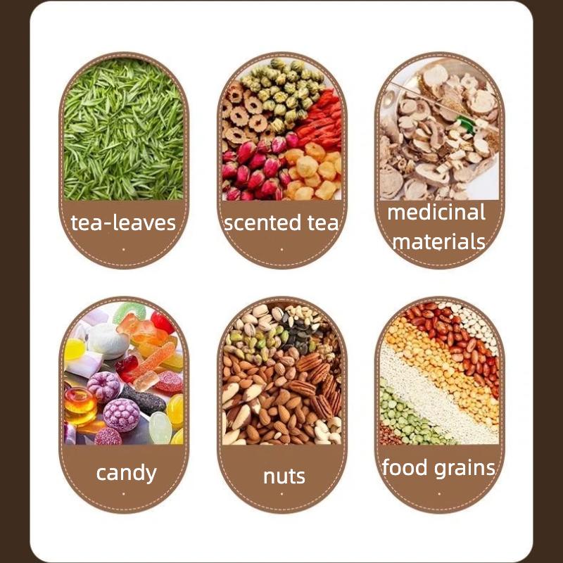 Quality Glass Sealed Canister Kitchen Food Storage Bottles with Walnut wood Lid Jars Grains Tea Leaf Coffee Beans Candy Jar