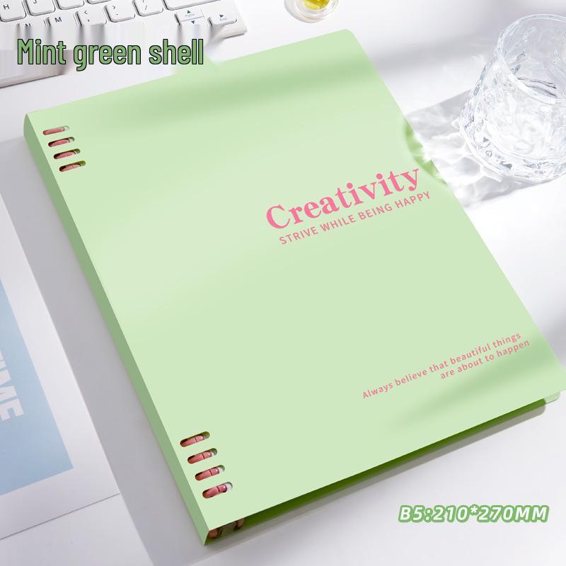 Morandi Color-Blocked B5 Notebook: Vibrant Design, Thick Pages, Versatile for Students