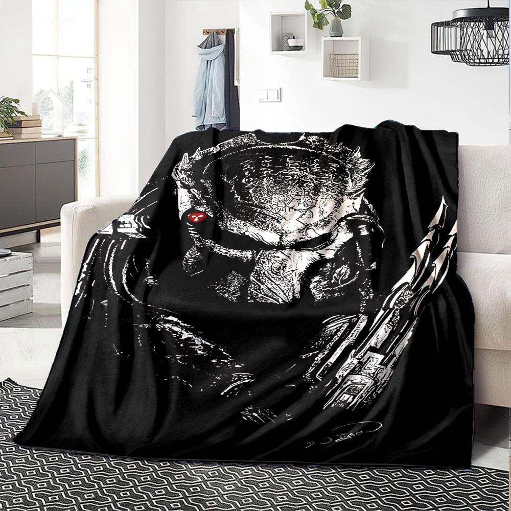 1pc Predator Alien Throw Blanket Soft Flannel, Cozy All Season Polyester Perfect for Home, Office