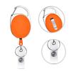 1pc Belt Rope Office Lanyard Clip Keychain Name Tag Holder Keyring Id Card Key Ring Cord Reel Retract Pull KeyChain Badge Holder