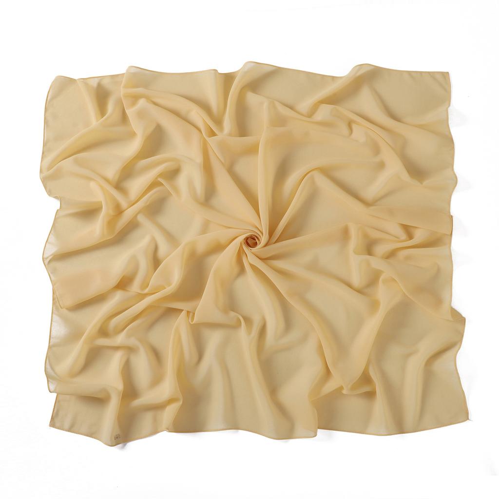 Solid Pearl Chiffon Women Scarf New Summer Girls Sunscreen Thin Scarves Soft Shawl Foulard Viscose Spring Lady Wrap Shawls