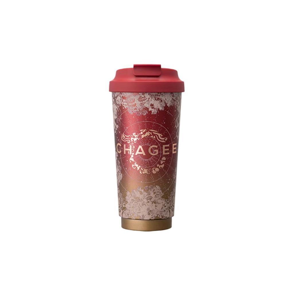 CHAGEE Insulated Mug, 316 Stainless Steel, Locking Lid Coffee Cup, Tea Pot, Cup for Women, Starry Red