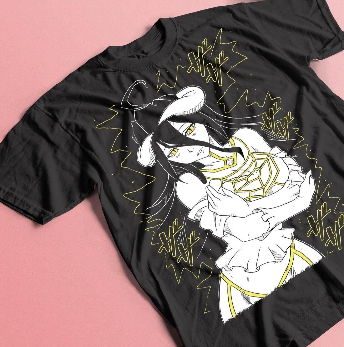 Overlord Ainz T-shirt, Anime Manga Fan Gift, Ooal Gown Albedo Skull Demon M
