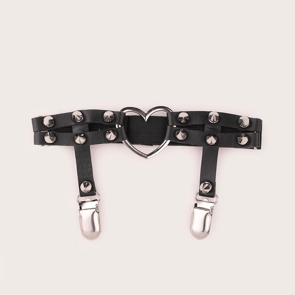 Damen Oberschenkel-Strumpfhaltergürtel Dekoration Mit Metallverschluss für Sexy Dessous und Kostümzubehör